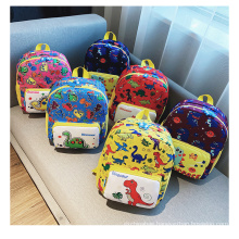 Wholesale kindergarten 3D dinosaur bag cute kid unisex waterproof backpack shool bag